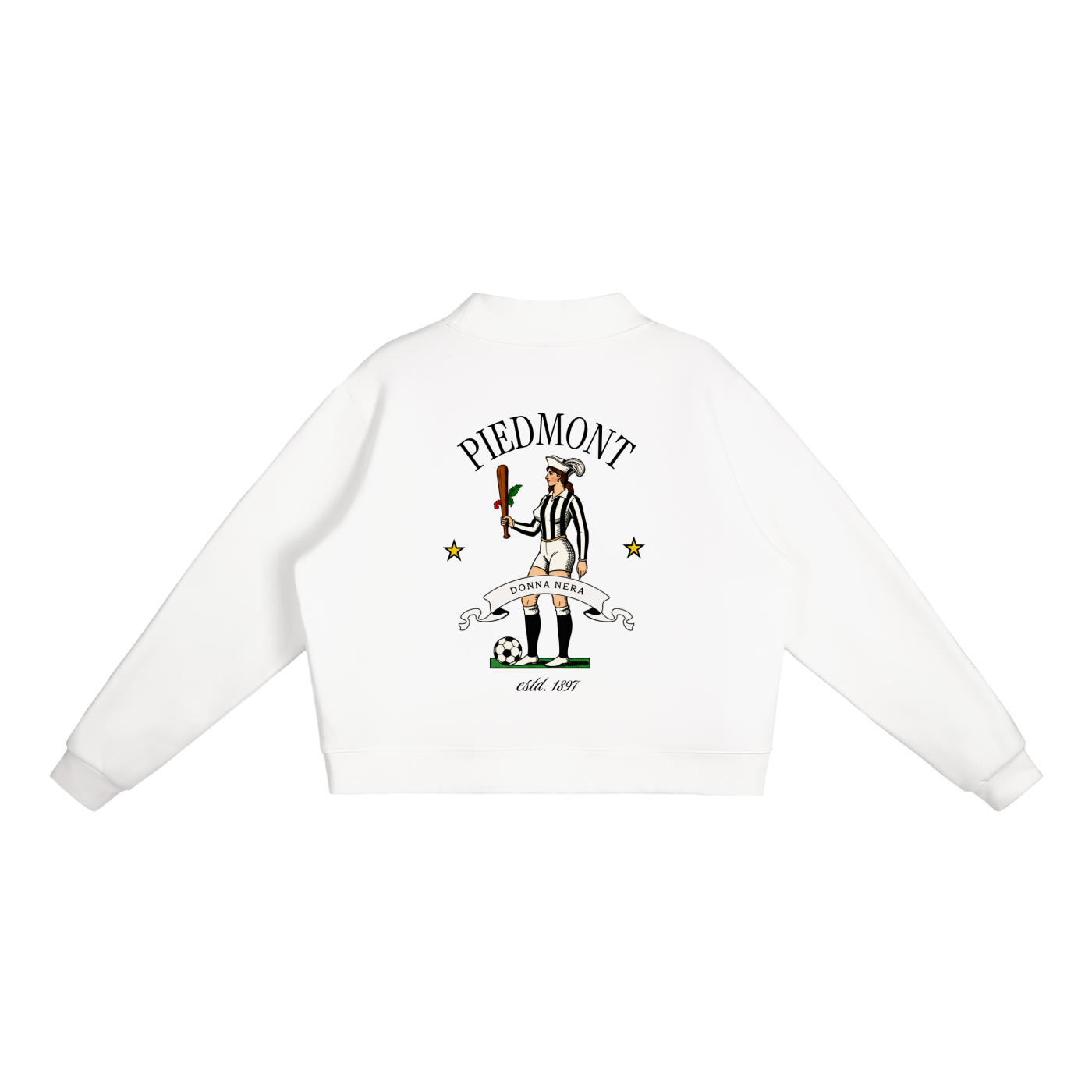 Donna Nera Mock Neck Sweatshirt