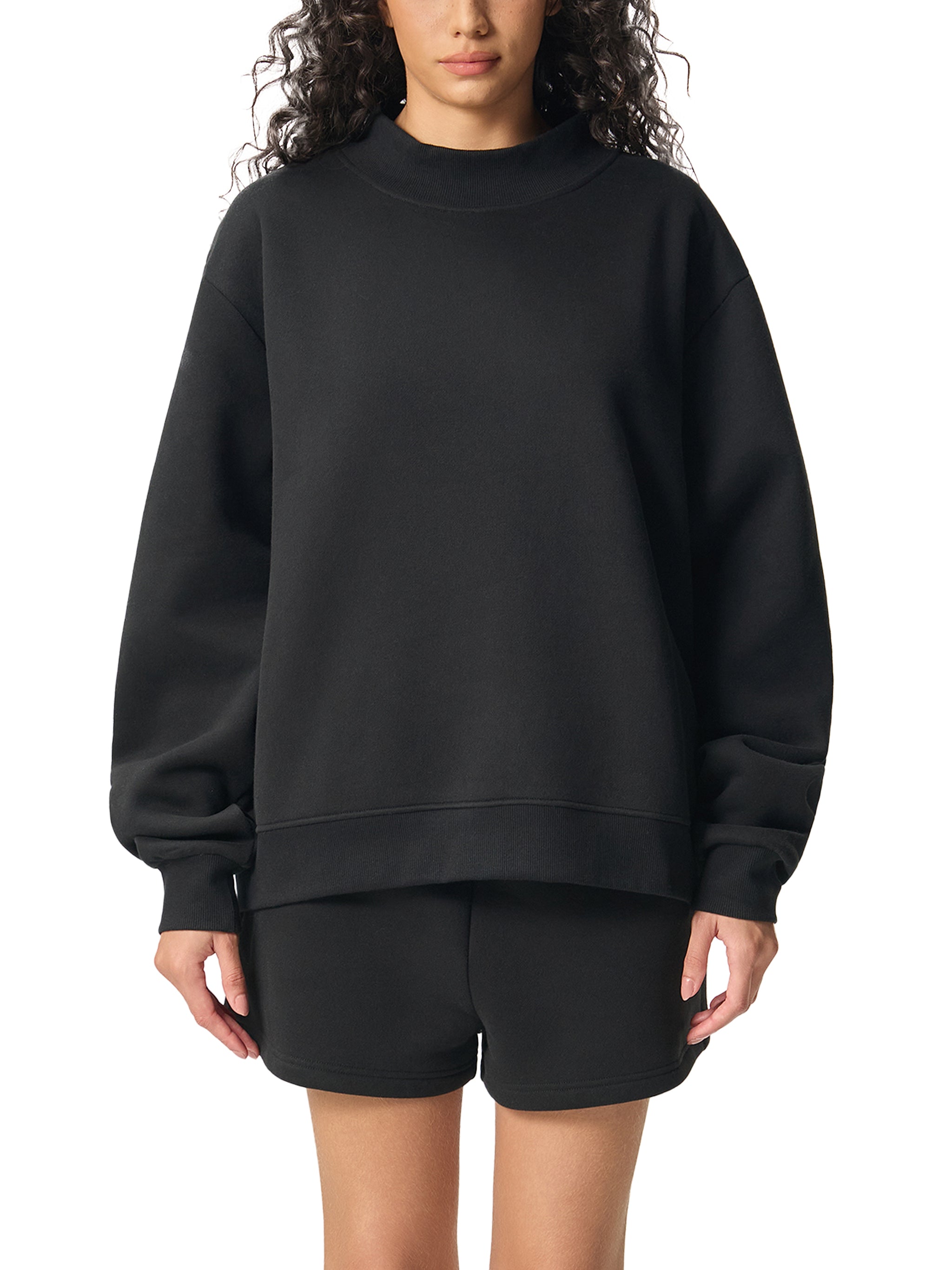 Donna Rossonera Mock Neck Sweatshirt