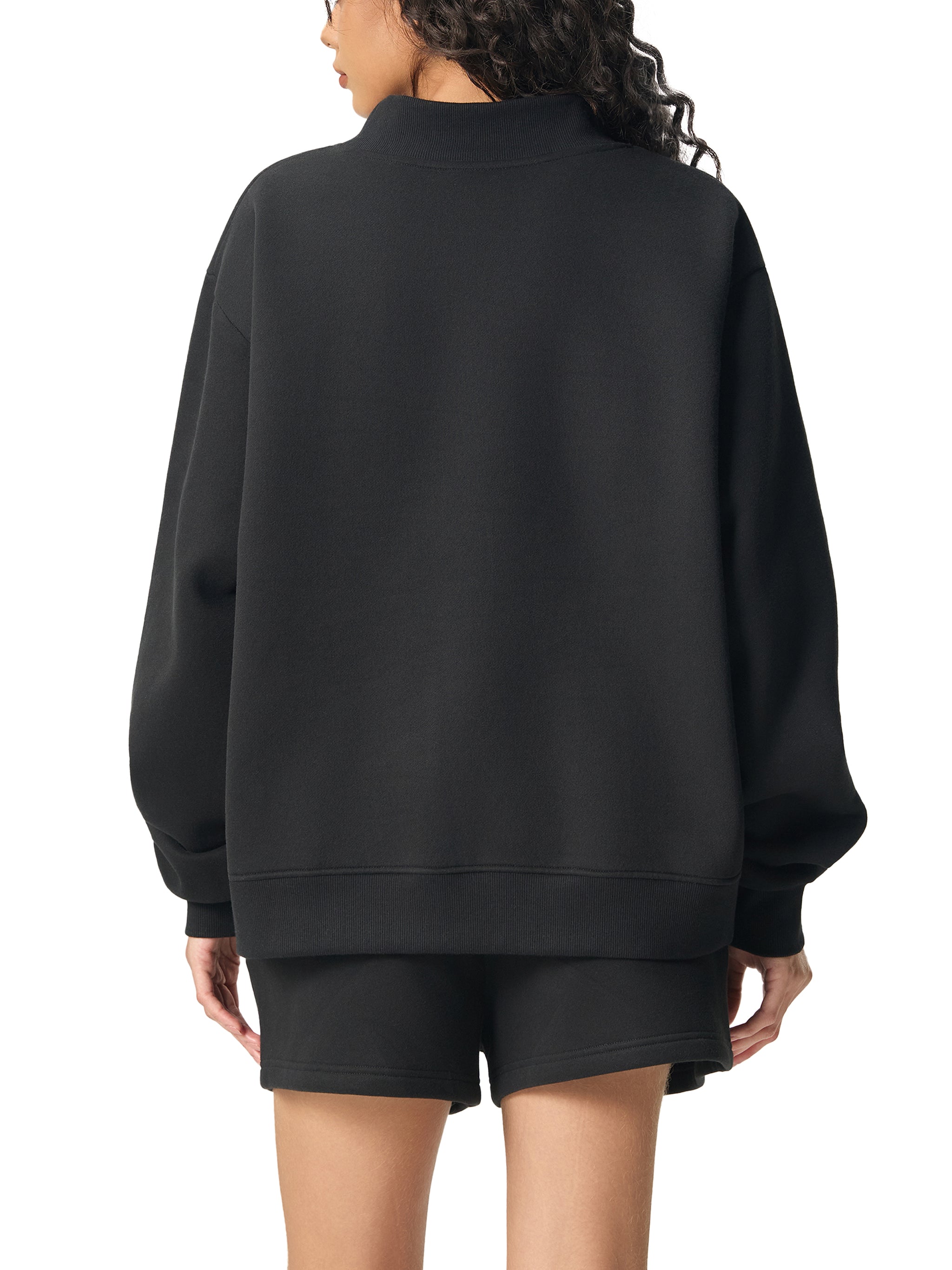 Donna Nera Mock Neck Sweatshirt