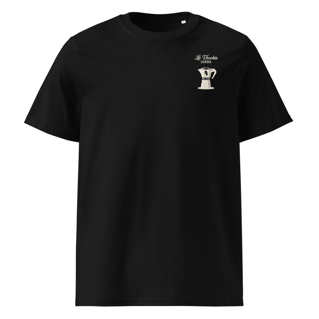 La Vecchia Signora Moka Pot Tee – Italian Football x Espresso Culture Shirt